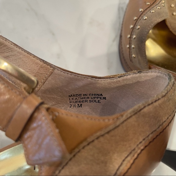 🎉HP MICHEAL by Micheal Kors leather & suede heels - Picture 11 of 16